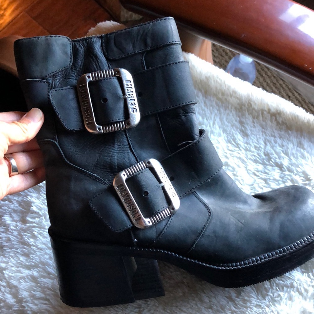 Authentic Harley Davidson leather Moro boots women’s size 10